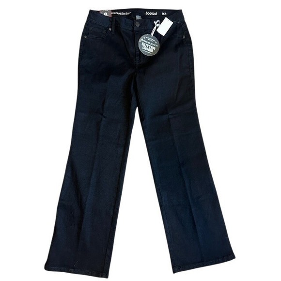 Avenue Denim Denim - NWT Avenue Denim Women's Butter Denim Black Bootcut Stretch Jeans 14 Inseam 31"